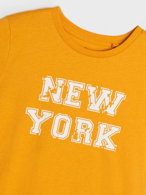 Sinsay Boy's Yellow Mustard T-Shirt |Sinsay In Lebanon