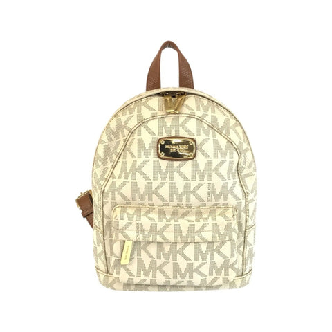 Michael Kors Women's Beige MK Signature Backpack | Michael Kors In Lebanon