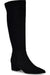 Nine West Women's Black Suede Morgin Pointed Toe Knee High Boot