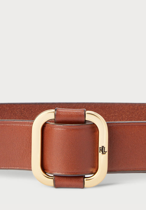 Lauren Ralph Lauren Women’s Brown Slide Buckle Leather Belt | Lauren Ralph Lauren In Lebanon