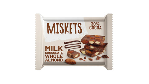 Miskets Almond Milk Chocolate Tablets 60g | Miskets In Lebanon
