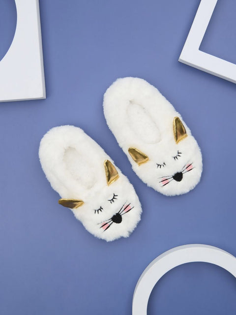 Sinsay Baby Girl's White Cat Panduf | Sinsay in Lebanon