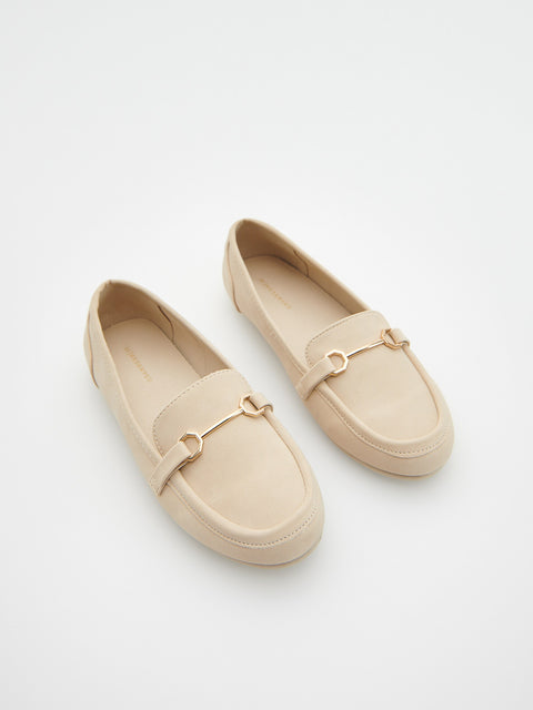 Reserved Women's Beige Ballerina With A Buckle | Reserved In Lebanon