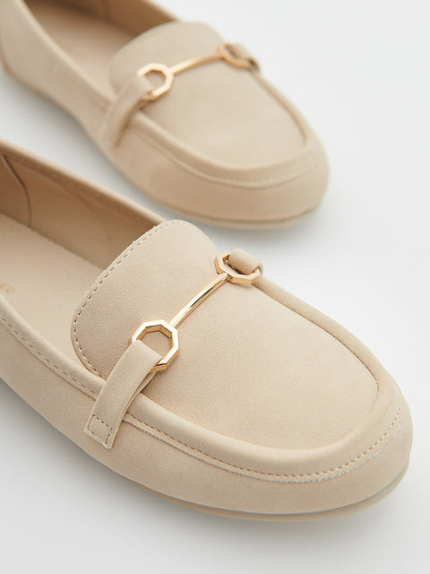Reserved Women's Beige Ballerina With A Buckle | Reserved In Lebanon