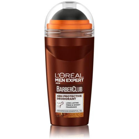 L'Oreal Men Expert BarberClub deodorant bottle on a white background