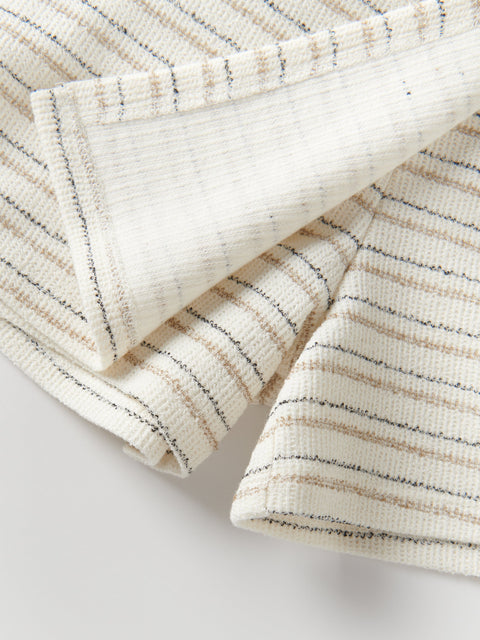 Reserved Girl's Off White Skort With Striped Pattern | Reserved In Lebanon