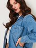 Sinsay Women's Blue Denim Collar Jacket | Sinsay In Lebanon
