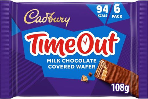 Cadbury Timeout Milk Chocolate Covered Wafer 6 Pack 108g | Cadbury In Lebanon