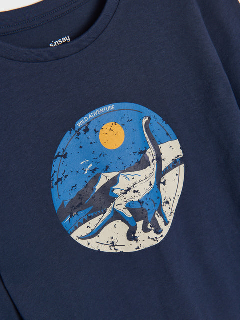 Sinsay Boy's Navy Blouse With Print | Sinsay In Lebanon