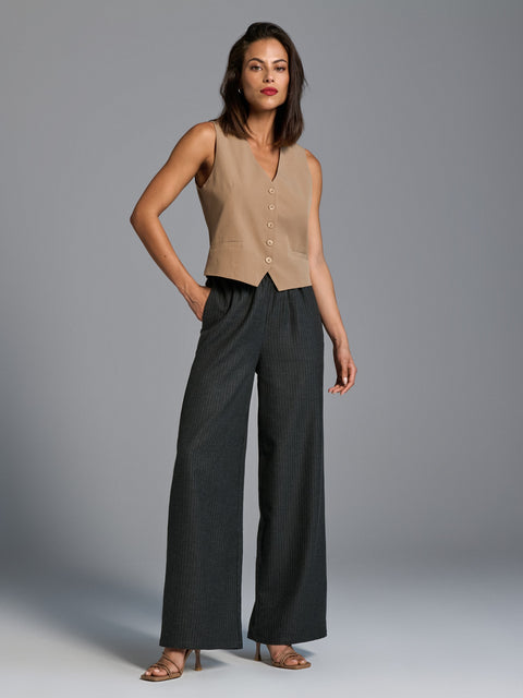 Sinsay Women's Grey Lines Wide Leg Pants| Sinsay in Lebanon