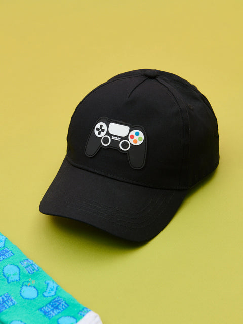 Sinsay Boy's Black Printed Cap Hat | Sinsay In Lebanon