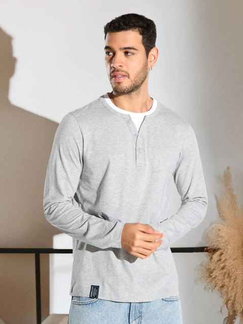 Sinsay Men's Gray & White Long Sleeve Blouse | Sinsay In Lebanon