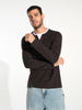 Sinsay Men’s Brown Ribbed Long-Sleeve T-Shirt | Sinsay in Lebanon