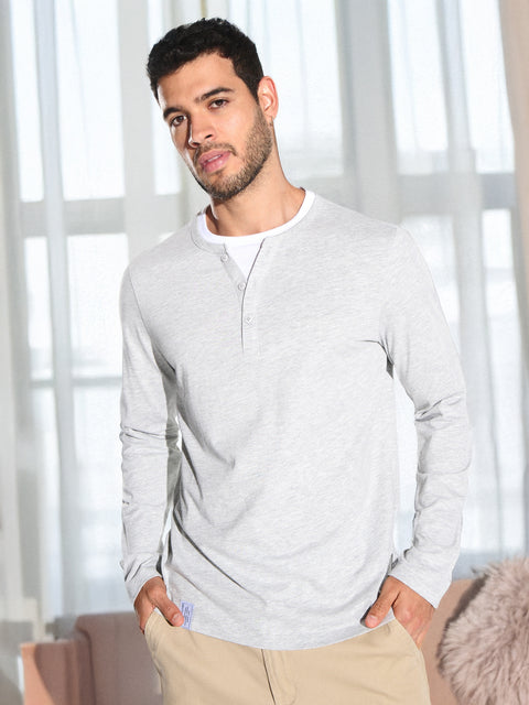Sinsay Men's Light Gray Long Sleeve Blouse | Sinsay In Lebanon