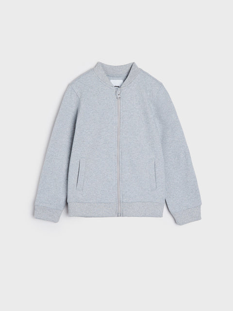 Sinsay Boy's Light Grey Ribbed Cuffs Jacket | Sinsay In Lebanon