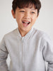 Sinsay Boy's Light Grey Ribbed Cuffs Jacket | Sinsay In Lebanon
