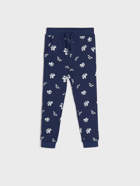 Sinsay Boy's Navy /Blue With Print Sweatpants   | Sinsay in Lebanon