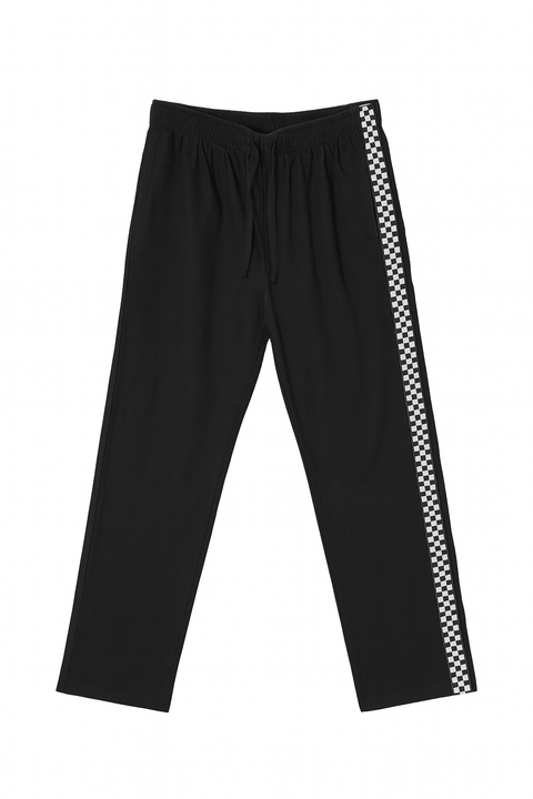 Forever 21 Men's Black Elastic Waistband High Rise Pant | Forever 21 In Lebanon