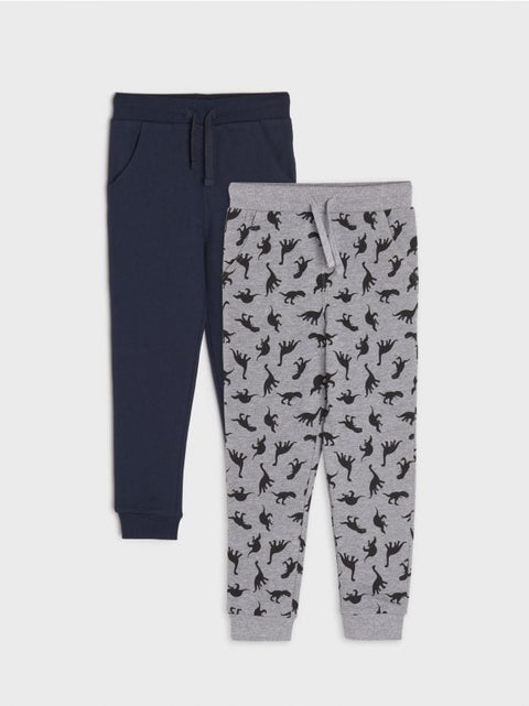 Sinsay Boy's Grey & Navy Sweatpants With A Print 2 Pack | Sinsay In Lebanon