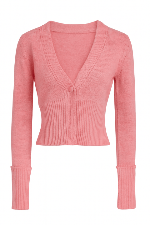 LeGer Women's Pink Long-Sleeve Cardigan | LeGer in Lebanon