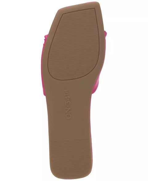 On 34th Women's Fuchsia Catryn Slide Flat Sandals | On 34th In Lebanon