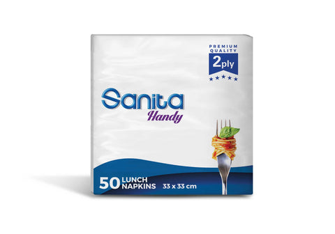 Sanita Handy Lunch Napkins 2ply 50 Sheets