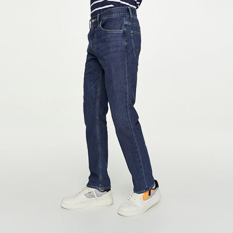 Lee Men's Dark Blue Regular Straight Fit Brushed Back 726 Jeans | Lee In Lebanon