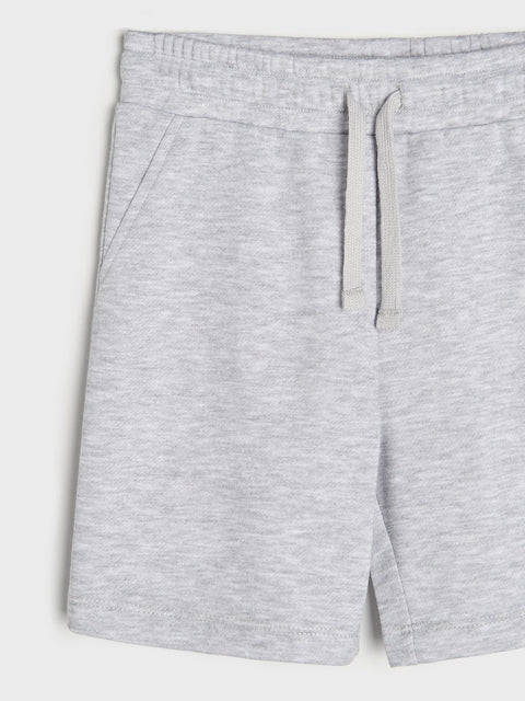 Gray shorts on a white background