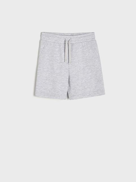 Gray shorts on a white background
