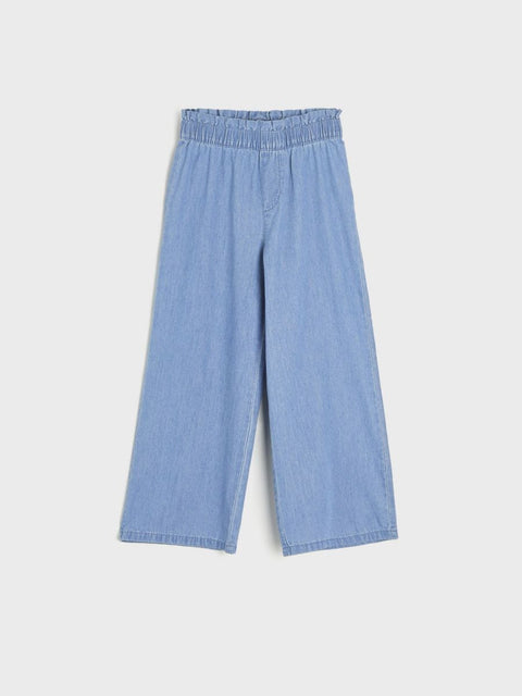 Sinsay Girl's Blue High Rise Wide Leg Jeans |Sinsay In Lebanon
