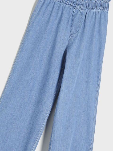 Sinsay Girl's Blue High Rise Wide Leg Jeans |Sinsay In Lebanon