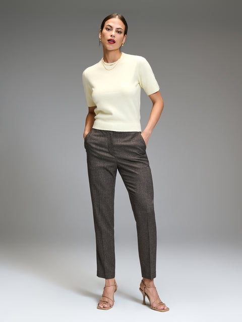 Sinsay Women's Brown Cigarette Trousers | Sinsay In Lebanon