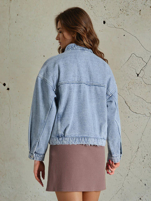 Sinsay Women's Blue Denim Jacket|Sinsay In Lebanon