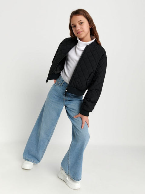 Sinsay Girl's Blue High Rise Wide Leg Jeans |Sinsay In Lebanon