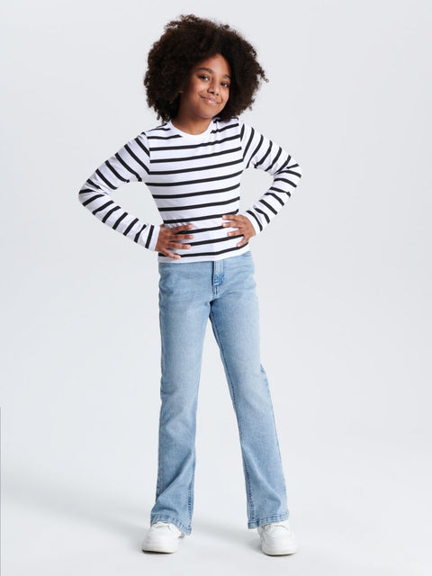 Sinsay Girl's Light Blue Flare Jeans |Sinsay In Lebanon