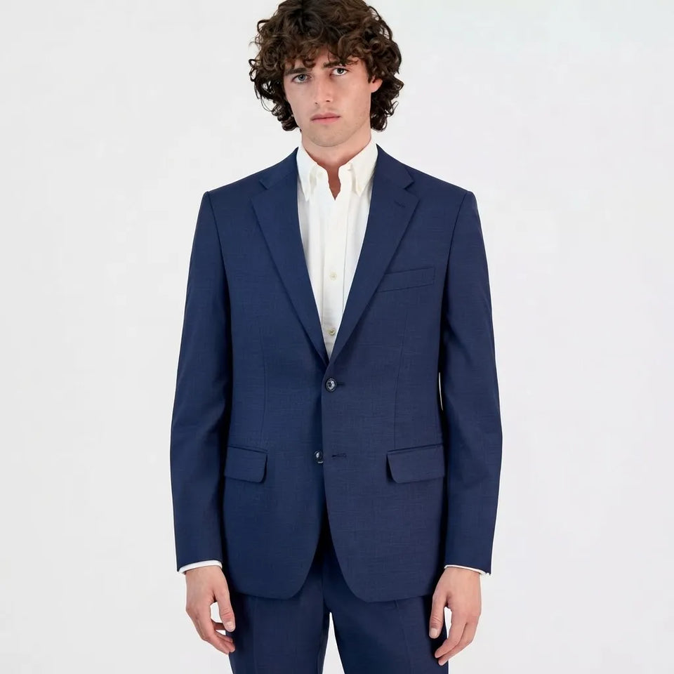 Tommy Hilfiger Men's Navy Blue Two-Button Blazer