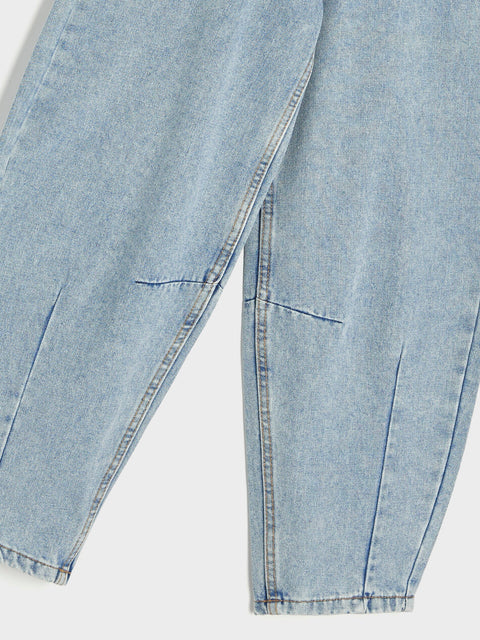 Sinsay Girl's Light Blue Denim Balloon Jeans | Sinsay In Lebanon
