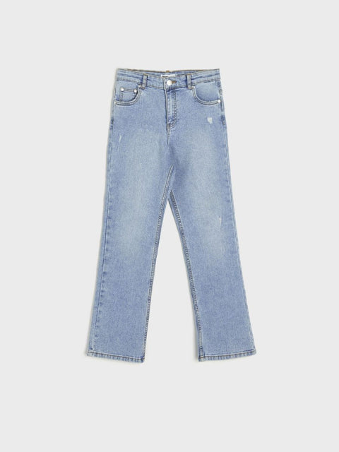 Sinsay Girl's Light Blue Straight Leg Jeans | Sinsay In Lebanon