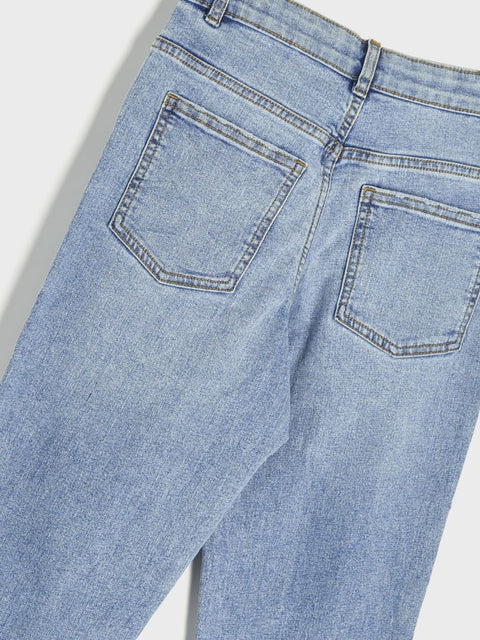 Sinsay Girl's Light Blue Straight Leg Jeans | Sinsay In Lebanon