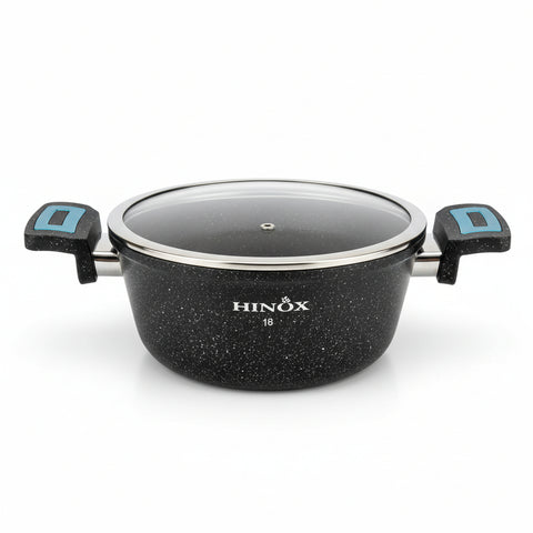 Hinox  Black Granite Non-stick Cooking Pot 18cm | Hinox In Lebanon