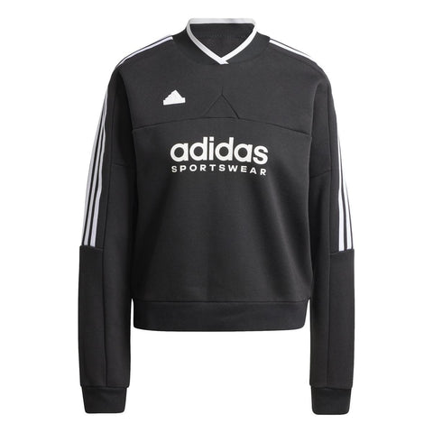 Adidas Women's Black Tiro Cut 3-Stripes Fleece Sweatshirt | Adidas In Lebanon