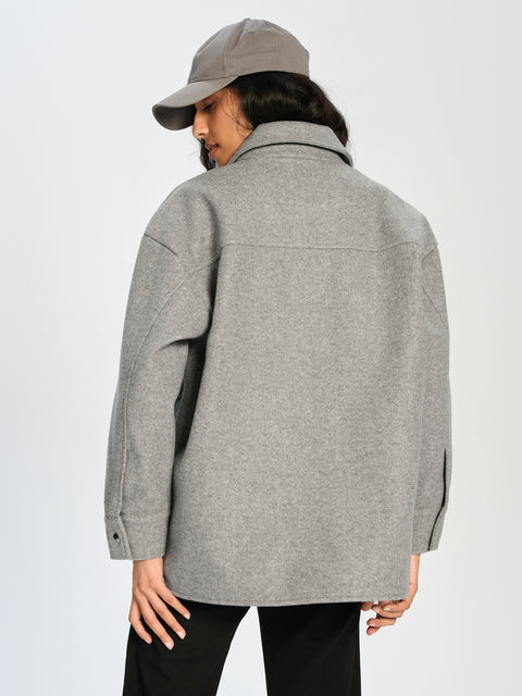 Sinsay Women's Light Grey Shacket | Sinsay In Lebanon