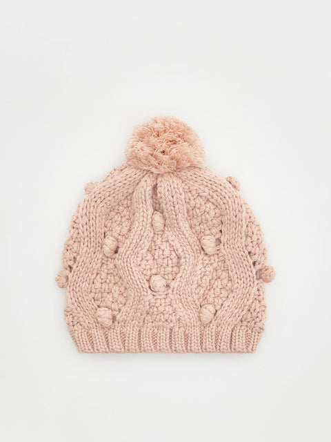 Reserved Girl's Light Coral Wool Blend Beanie|Reserved In Lebanon