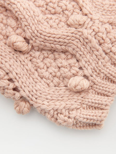 Reserved Girl's Light Coral Wool Blend Beanie|Reserved In Lebanon