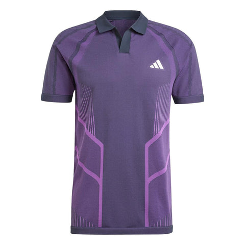 Adidas Men's Purple Tennis Pro Seamless Aeroready FreeLift Polo Shirt | Adidas In Lebanon