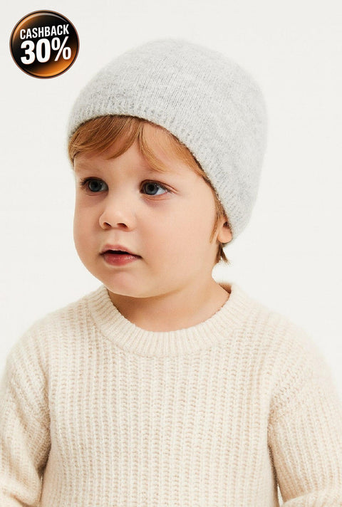 Reserved Boy's Grey Wool Beanie Hat | Reserved In Lebanon