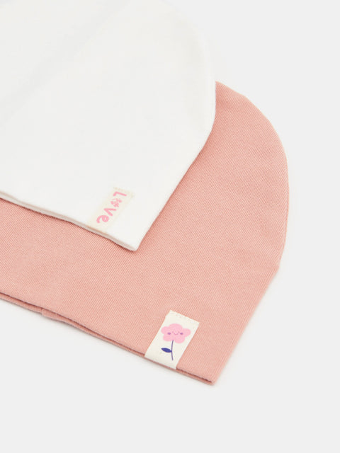 Sinsay Baby Girl's White & Pink Two Piece Hats | Sinsay In Lebanon
