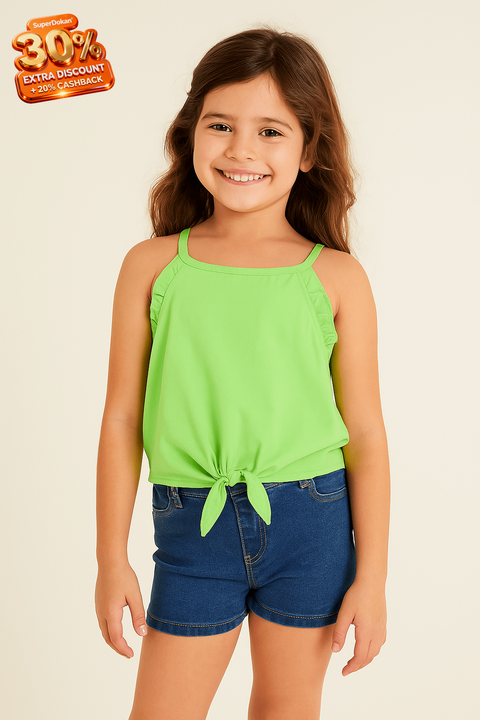 Zara  Girl's Green Sleeveless Blouses |Zara  in Lebanon