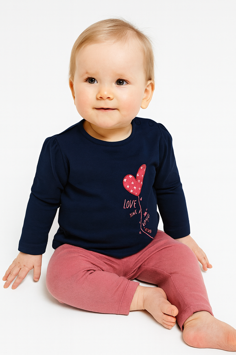 S.Oliver Baby Girl's Navy Long-Sleeve Blouse |S.Oliver in Lebanon