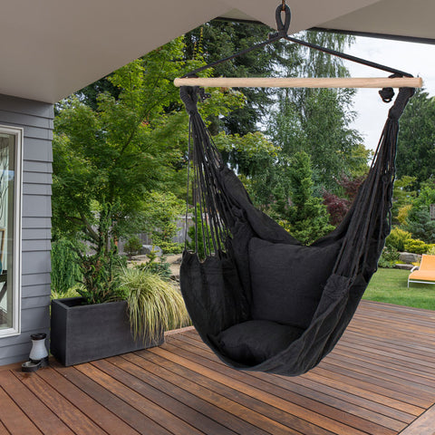 Garden Pleasure Black Tobago Hanging Chair | Garden Pleasure In Lebanon